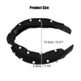 thumbnail image 2 of Unique Bargains 1 Pcs Hairband for Women Satin Knotted Pearl Headband Black 1.1 Inch Wide, 2 of 7