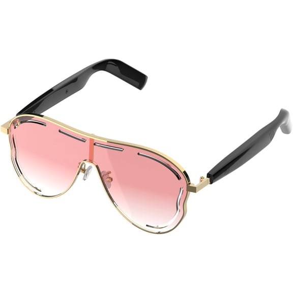 Smart Bluetooth 5.4 Sunglasses with Open-Ear Audio, Blue Light Blocking, UV Protection, Waterproof for Daily Wear