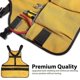 thumbnail image 4 of Work Tool Apron For Men Women, Torso Length With 21 Tool Pockets, Adjustable Waxed Canvas Apron For Gardener, 4 of 5