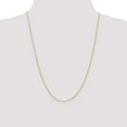 thumbnail image 2 of Real 14kt Yellow Gold 1mm Round Parisian Wheat Chain; 24 inch; Lobster Clasp; for Adults and Teens; for Women and Men, 2 of 5