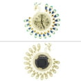thumbnail image 3 of Iron Modern Wall Clock Large 3D Peacock Shape Non Ticking Silent Clock For Living Room Decor, 3 of 12