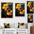 thumbnail image 4 of Designart "Morning Glory Jewel in Garden of Yellow and Green I" Floral Canvas Wall Art - Traditional Yellow Morning Glory Living Room Canvas Art, 4 of 6