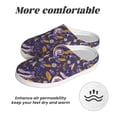 thumbnail image 6 of KLL Snake And Floral Pattern Adult Unisex Cozy Slippers,Fuzzy Slip-on Slippers TPR Sole Slippers Comfort Plush Home Footwear for Indoor & Outdoor-37/38, 6 of 7