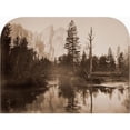 thumbnail image 3 of Watkins, Carleton 18x15 Black Modern Framed Museum Art Print Titled - River View - Down the Valley - Yosemite, California, 1861, 3 of 5