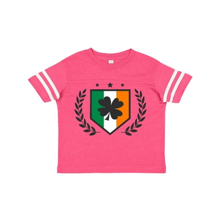 

Inktastic St Patricks Day Irish Flag Shield and Shamrock Gift Toddler Boy or Toddler Girl T-Shirt