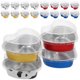 thumbnail image 5 of WORGEOUS 20 juegos de tazas pequeñas para hornear con tapa, taza de pudín de papel de aluminio, molde en forma de corazón, 5 of 9
