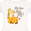 thumbnail image 4 of Inktastic My Oma Loves Me Boys or Girls Long Sleeve Baby Bodysuit, 4 of 5