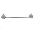 thumbnail image 1 of Porte-serviettes de Bain en Fonte d'Argent Rustique 28", 1 of 1