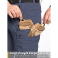 thumbnail image 6 of NAVEKULL Men's Stretch Quick Dry Hiking Cargo Pants Flex Water Resistant Lightweight Outdoor Durable Fishing Work Pants With 9 Pockets UPF 50+, 6 of 8