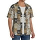 thumbnail image 2 of Fotbe Cartoon Bear Camisa Estampada de Manga Corta para Hombre, Casual de Verano, Estilo Playero, Sin Arrugas-4X-Large, 2 of 5
