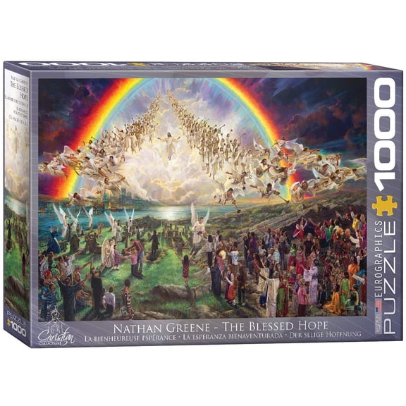 EuroGraphics The Blessed Hope by Nathan Greene 1000-Piece Jigsaw Puzzle – Inspirational Christian Artwork, Black