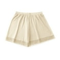 thumbnail image 3 of Annhoo Womens Summer Shorts Ice Silk Lace Slip Shorts Under Dresses Skorts Casual Lounge Cute Comfy Pants Underwear, 3 of 4