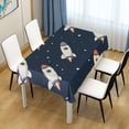 thumbnail image 3 of Yayeee Tablecloths for Rectangular Tables 60 x 60 inch Party Table Cover, Rocket Pattern, 3 of 6