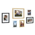 thumbnail image 2 of Kate and Laurel Gallery Modern Wood Frame Set, 6 Pieces, Modern Glam Finishes, Sophisticated Picture Frame Set With Multiple Sizes Included, 2 of 7
