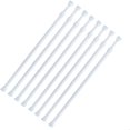 thumbnail image 1 of 8 paquetes de varillas de tensión pequeñas de 15 a 26 pulgadas, barras ajustables con resorte para refrigerador, ventana de cocina, utensilios de armario, armario y gabinete, color blanco, 1 of 5