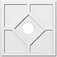 thumbnail image 3 of Ekena Millwork CMP24EY-05000 24 Po. OD x 5 Po. ID Carré Embry Grade Architectural PVC Médaillon de Plafond Contemporain, 3 of 4