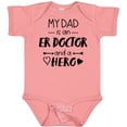 thumbnail image 3 of Inktastic My Dad is an Er Doctor and a Hero Boys or Girls Baby Bodysuit, 3 of 5