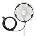 thumbnail image 2 of Outdoor Misting Fan Kit, Portable Misting Fan, Outdoor Fan for Patio, Fan Misters for Cooling Outdoor, 16 Inch Diameter 5-Nozzle Water Mist Cooling Set Includes 1 Seal Gasket, 5, 2 of 8