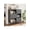 Black, variant on EastVita 3-Tier Wooden Storage Cabinet – Sturdy Particle Board Organizer With Adjustable Shelves Multi-Purpose Bookshelf For Living Room Bedroom Office and Entryway