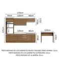 thumbnail image 3 of Cocina Integral Completa Modular con Isla Madesa Glamy MM 5, 3 of 10