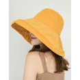thumbnail image 4 of YooGuoGuo Women Sun Hat Wide Brim UV Protection Soild Bucket Hat Travel Outdoor Beach Hat, 4 of 7