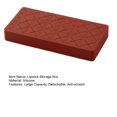 thumbnail image 4 of LCXmlly Cosmetic Storage Box Large Capacity Lipstick Storage Box Silicone Lipstick Rack Makeup Brush Holder 8/18/28 Grids Household Organizer, 4 of 5