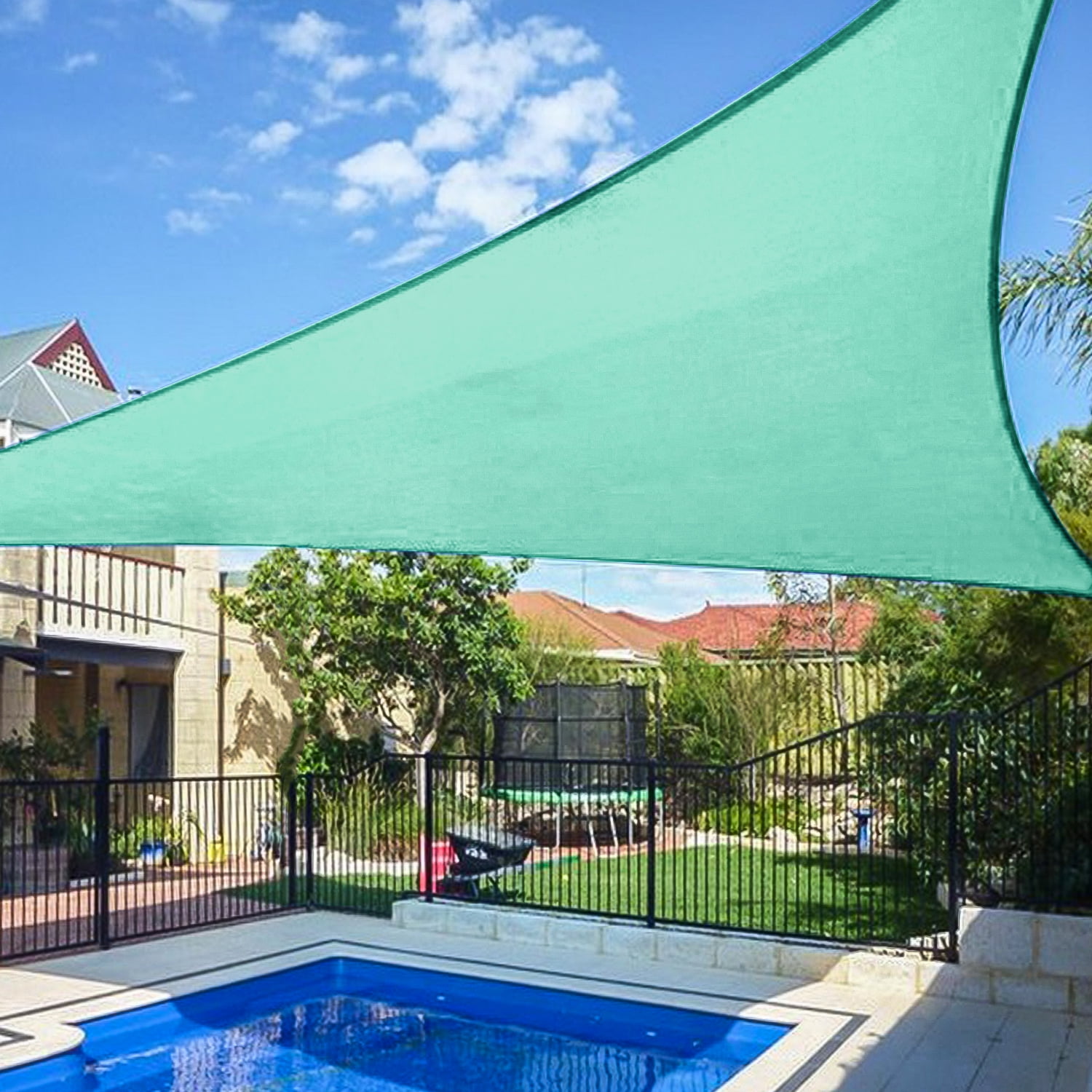 Artpuch 20'x20'x20' Sun Shade Sails Canopy, 185GSM Shade Sail UV Block