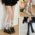 thumbnail image 3 of ThinSocks Nylons Calf Socks Florals Sheer Knee High Socks for WomenAnkle Socks Gifts, 3 of 20