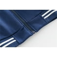 thumbnail image 4 of Kiijoy Toddler Boys Fleece Baseball Jacket Zip Up Colorblock Varsity Sweatshirt, Sizes 2-3, 4 of 8