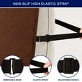 thumbnail image 6 of Subrtex Recliner Chair Cover Reversible Recline Sofa Slipcover with Side Pockets (Large, Chocolate), 6 of 9