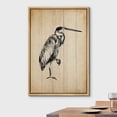 thumbnail image 2 of wall26 Framed Canvas Print Wall Art Retro Vintage Wood Panel Crane Bird Nature Wilderness Illustrations Modern Art Decorative Rustic Relax/Calm for Living Room, Bedroom, Office - 24"x36" Na, 2 of 5