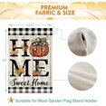 thumbnail image 6 of Fall Pumpkin House Flag 28x40 Inch Double Sided Fall Autumn Thanksgiving Day Home Sweet Home Large Garden Flag Burlap for Yard Porch Patio Outdoor Outside Decor, 6 of 6