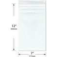 thumbnail image 2 of Plymor 7" x 12" (Pack of 100), 4 Mil Heavy Duty Zipper Reclosable Plastic Bags, 2 of 3