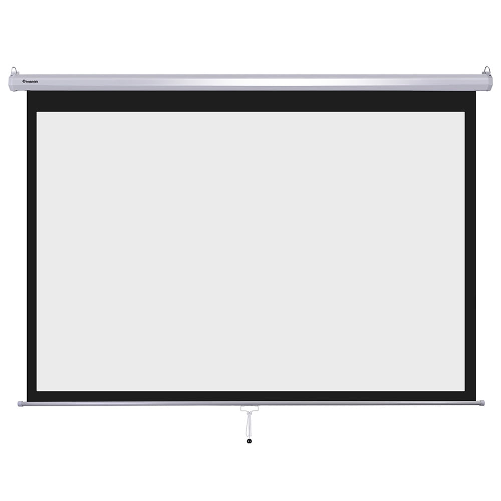 Instahibit 100" 169 Manual Pull Down Projector Screen SelfLock Home