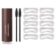 thumbnail image 3 of Juego de modelado de sellos plantillas para cejas a prueba de agua Kit de polvo barra de cejas para ojos naturales, 3 of 6