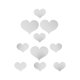 thumbnail image 2 of Crea tu propia decoración artística para el hogar: pegatinas para espejos con forma de corazón en plata para la sala de estar y el dormitorio, 2 of 8