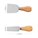 thumbnail image 4 of Cuchillo para queso premium de 4 piezas: mini juego de cuchillos para queso de acero inoxidable para embutidos, 4 of 5