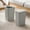 Gray, variant on 2 Pack Plastic Trash Can with Press Top Lid, 2.6 gal Modern Garbage Can, Small Wastebasket for Bathroom, White