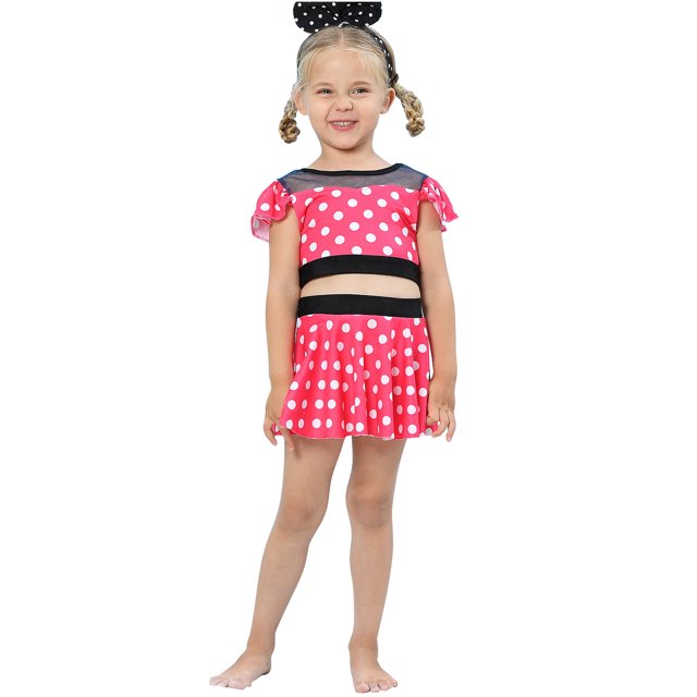 HAWEE Girls Princess Elsa/Anna/Cinderella/Bellle/Sofia/Aurora/Jasmine Swimsuit Bathing Suits Girl Ruffled Tankini Bikini Two Piece Frozen Swimwear Beachwear