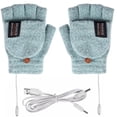 thumbnail image 3 of Guantes calefactables eléctricos USB, manoplas ajustables de 2 lados para ciclismo, esquí (verde) Ehuebsd Para estrenar, 3 of 8