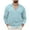 Sky Blue, variant on fartey Men V Neck Knitted Pullover Sweatshirt Casual Long Sleeve Lapel Knitwear Sweater Roomy Fit Solid Color Fall Winter Soft Touch Sweaters