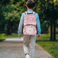 thumbnail image 4 of POLERO 17 Inch Backpack for Kids, Polyester Adjustable Straps Lightweight School Backpack, Cartoon Pig & Floral Print, 4 of 9