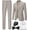 Champagne, variant on Men Slim Tuxedo Suits Business Casual 6 Piece Set Jacket Pants Vest Male Wedding Groom Blazer Coat Trousers Bow Tie Set