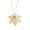 Gold, variant on Handmade Natural Maple Leaf Necklace, 18k Yellow Gold-Plated, Cable Chain