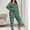 Green, variant on FDGIU Women's Plus Size Christmas Pajamas‌, Holiday Printed Long Sleeve Set, Soft Crewneck Top & Pants