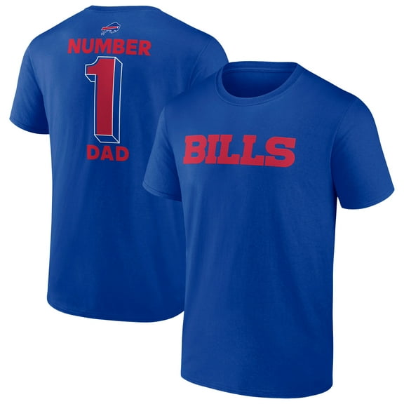 Men's-Fanatics Royal Buffalo Bills Big & Tall Number One Dad T-Shirt