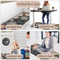 thumbnail image 5 of Ivalue 2 Piece Anti Fatigue Kitchen Mat, Boho Kitchen Runner Rugs Sets of 2, Non Slip Thick Cushioned Kitchen Floor Mats, Waterproof Comfort Standing Mat for Kitchen Sink,Laundry Room,Office, 5 of 9