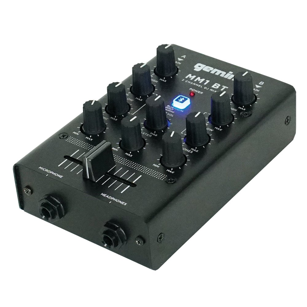 Gemini® Mm1bt Mm1bt 2channel Dj Mixer With Input