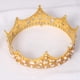 thumbnail image 3 of 2X de para Hombres Accesorio Disfraz de Graduación Perla de Cristal Vintage Tiaras de Boda Nupcial (), 3 of 6