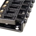 thumbnail image 3 of Puente de guitarra rígida Puente lín Accesorios de guitarra eléctrica Todos colores Negro Yuyangstore 6 cuerdas Hardtail Bridge, 3 of 8